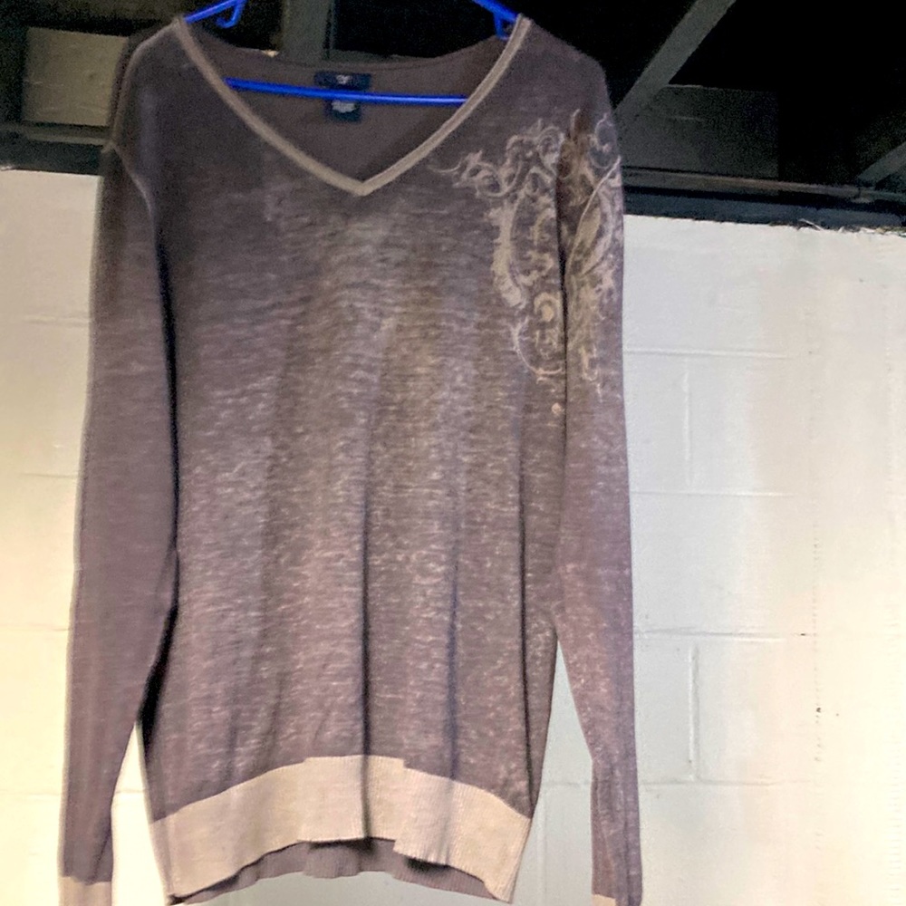 NWOT GAP MISSES XL 100% COTTON V NECK SWEATER
